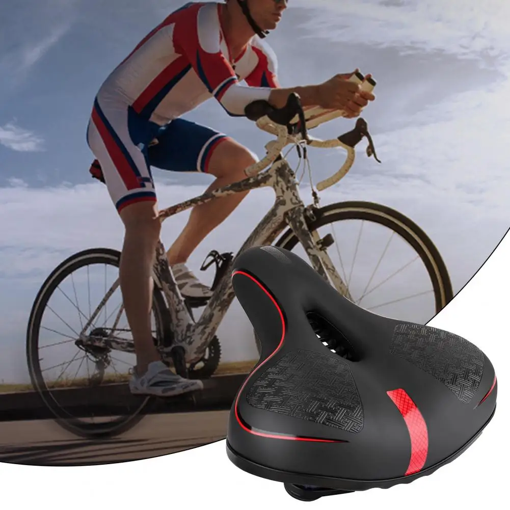 Selle de vélo 3D en silicone souple, housse de coussin, respirant, épais,  bande d'iode coulé, accessoires de cyclisme