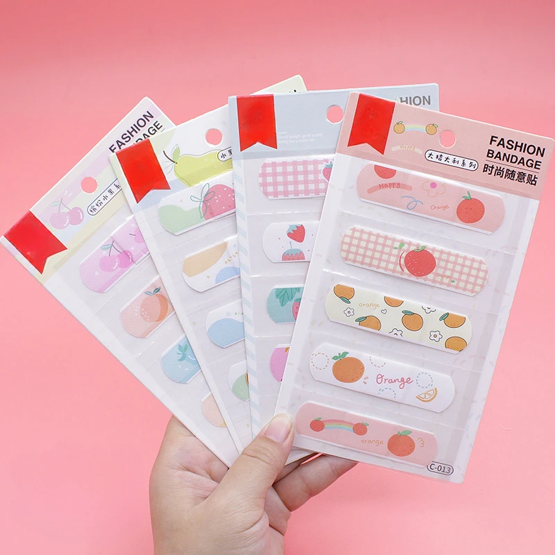 

Cute Cartoon Band-aid Bags of Breathable Waterproof Bandaids Cartoon Anti-friction Foot Stickers Hemostasis Adhesive Bandage