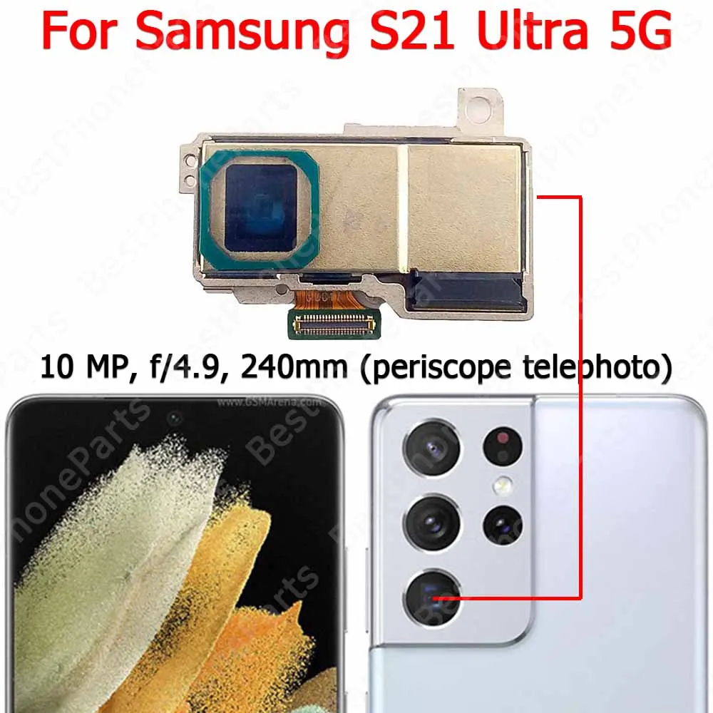 Premium Rear Camera Module Replacement with Backside Flex Cable