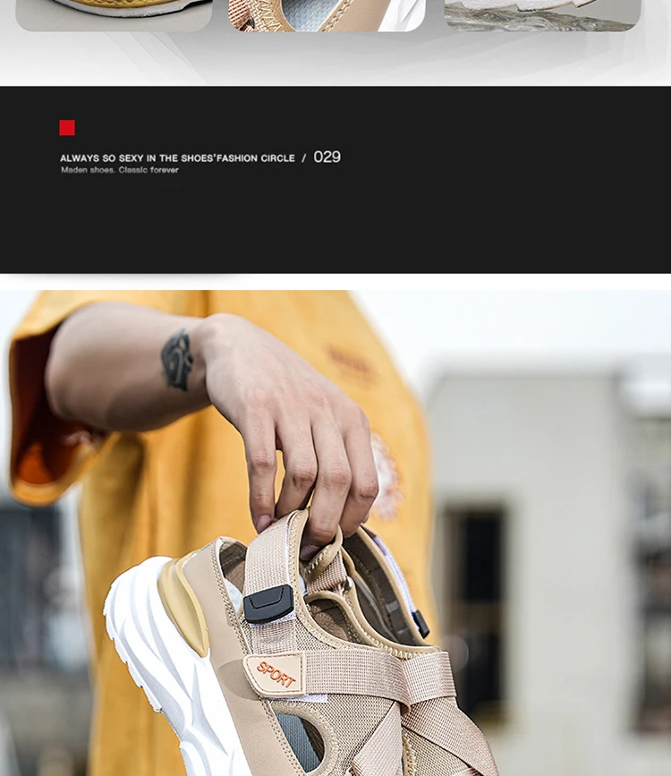Description Picture 6 of itemOulylan Men's Casual Shoes Summer Men Sandals Outdoor Sports Sandals for Men Beach Shoes Driving Sandals Plus Size 39-44