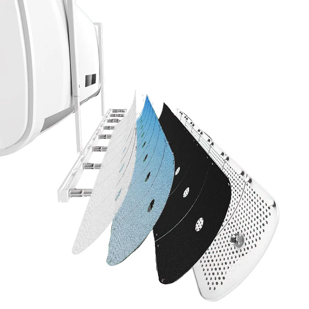 

8 Leaf Air Conditioner Wind Deflector Anti-Direct Blowing Outlet Baffle Wall-Mounted Universal Shield For Home Office