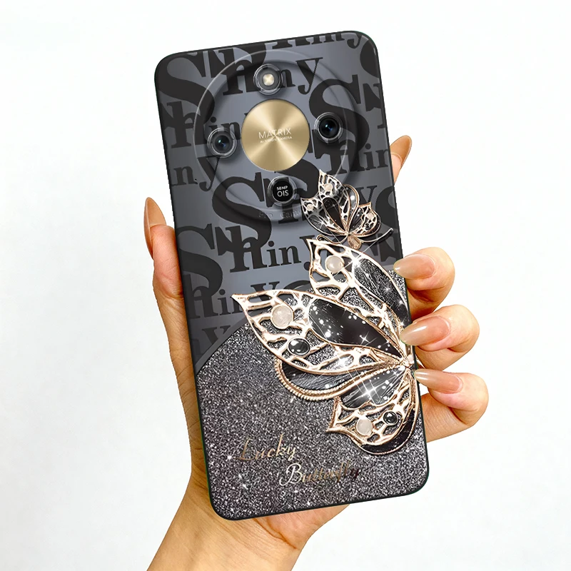 Butterfly Matte Shockproof Silicone Phone Case - Soft Back Cover