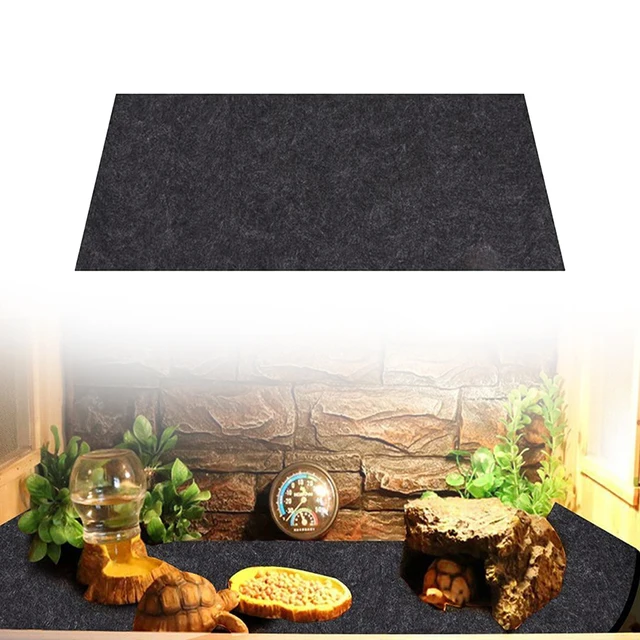 Reptile Carpet Reptile Tank Accessories Habitat Soft Aquascape Pad Reptile Mat for Snake Tortoise Chameleon Bearded Dragon 3