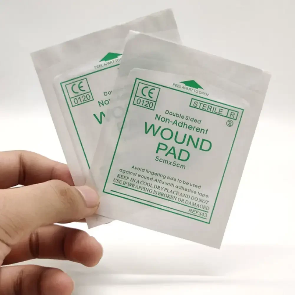 50/100pcs Sterile Medical Gauze Block Combat Hemostatic Wound Dressing Sterile Medical Gauze Pads Wound Care Baby Care Supplies 3