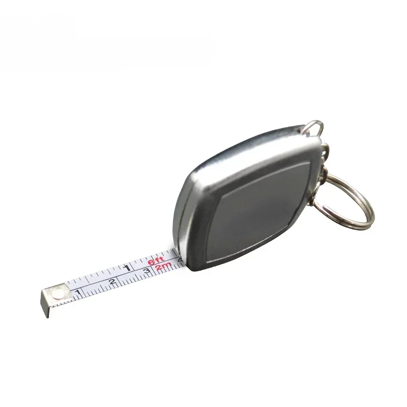 1pcs 2m Mini Tape Cute Steel Retractable Tape Measure Keychain Portable Measuring Hand Tool