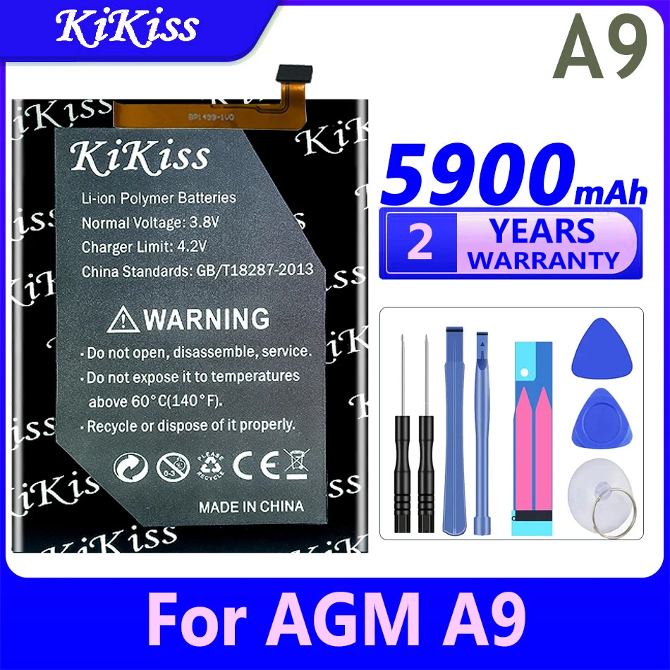 

Мощный аккумулятор KiKiss A 9 на 5900 мАч для AGM A9