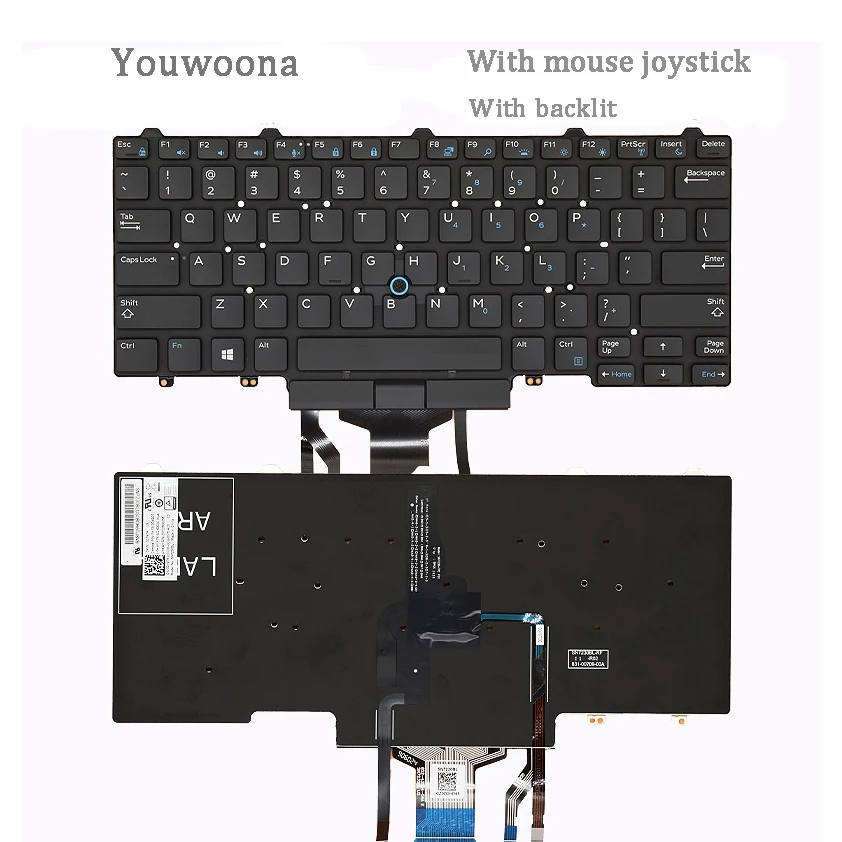 Nuova Tastiera Per Laptop Originale Per Dell 3340 3350 5490 E3340 E5450 E7450 E5470 E7470