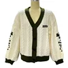 Evermore Cardigan Taylor Version Green Vine Embroidered Button Down Cable Knit Sweater Women Fall Winter Vintage Outfit 5