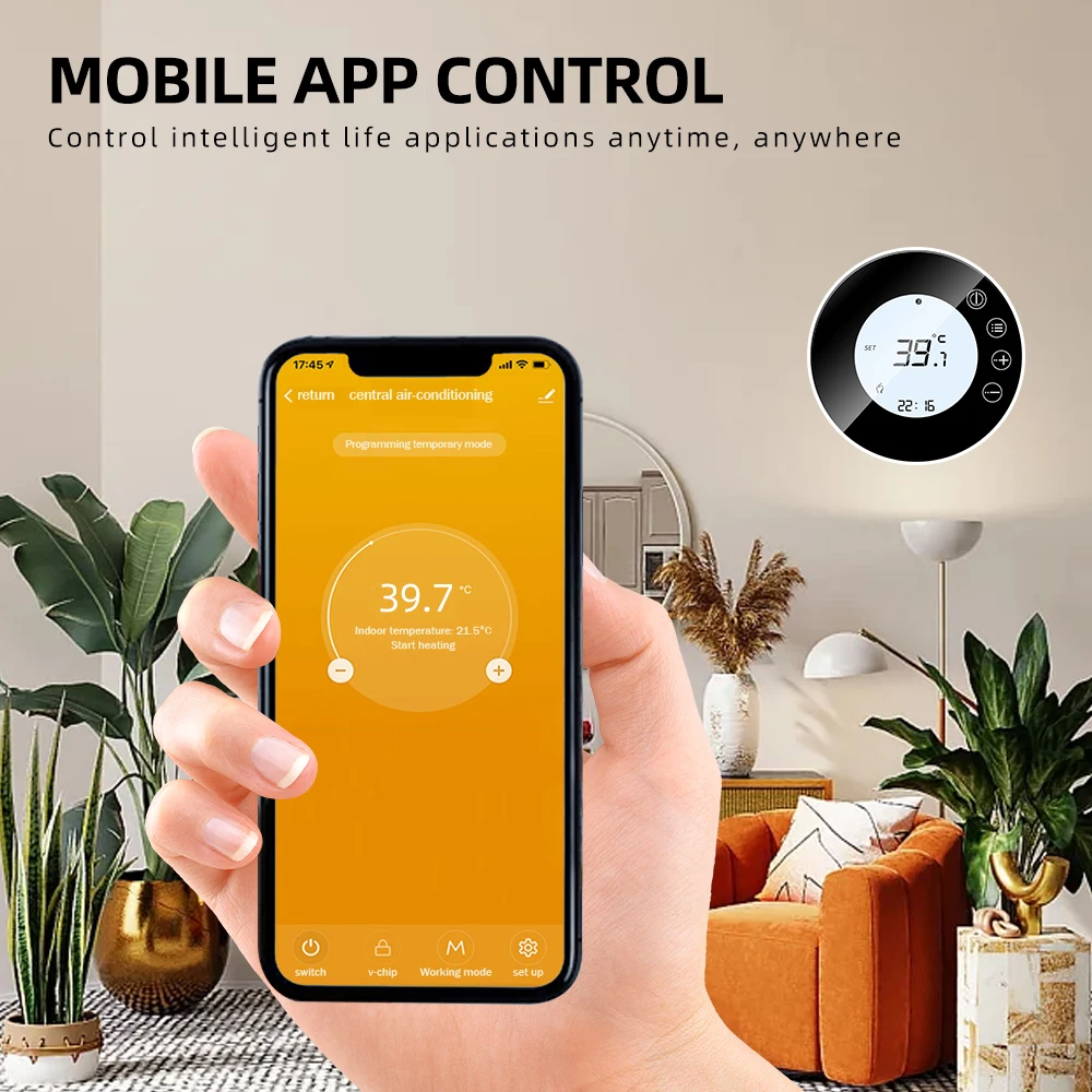 Tuya Smart Thermostats WiFi LCD Display