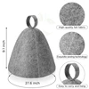 1/2pcs Wool Felt Sauna Hat Shower Cap Bath Hair Turban Quickly Towel Drying Hats R7UB 6