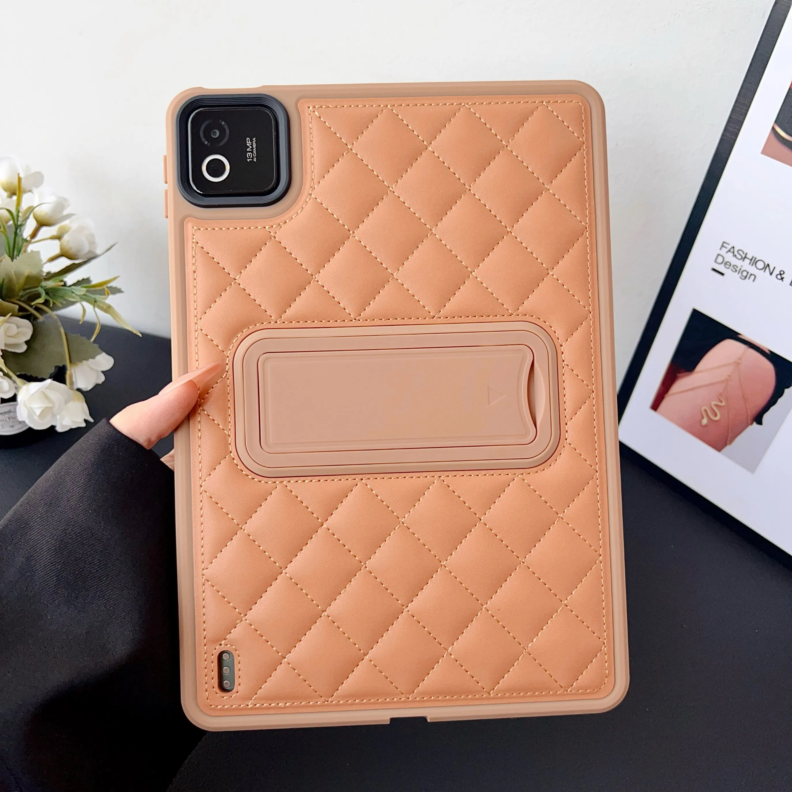 Luxury PU Leather Tablet Case with Kickstand Cover