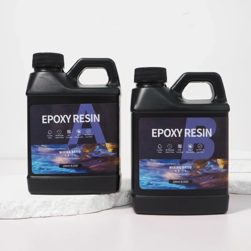 Epoxy Resin Kit Crystal Clear Epoxy Resin Kit & Hardener for DIY Art Mold Casting Jewelry Making Table Top Countertop Coating images - 6