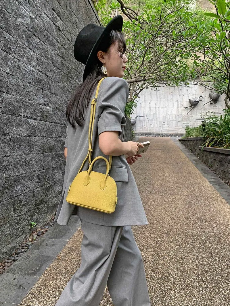 Klassische Damen Handtasche Aus Leder Als Umhängetasche Klein_voghion.com