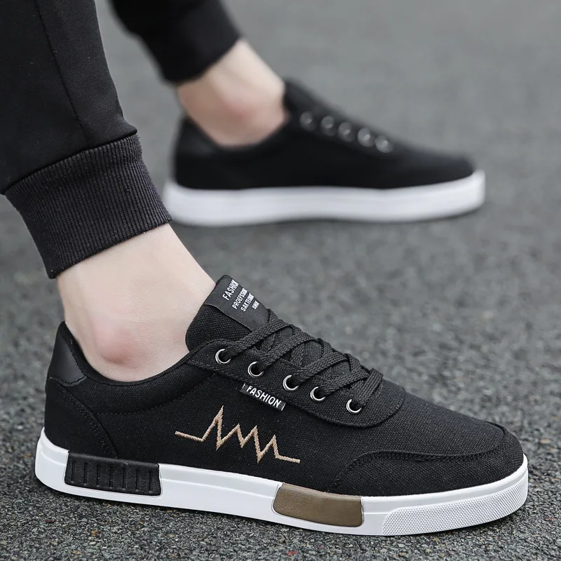 Men's Shoes 2024 New Breathable Canvas Shoes Men's Fashion Versatile Men's Sports Casual Board Shoes Comfortable 2