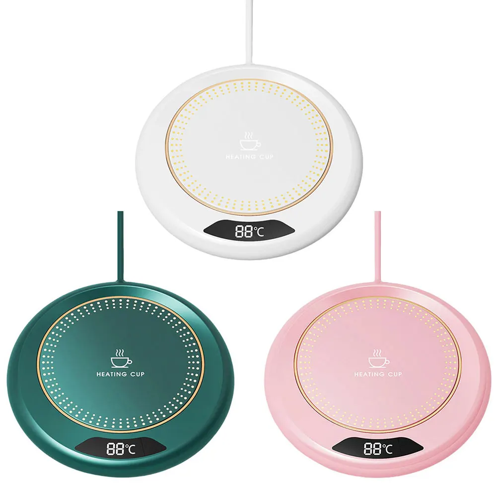 USB Coffee Mug Warmer with 3 Temperature Settings Coffee Warmer Plate Coffee Cup Warmer for Coffee Milk Tea Beverage 2