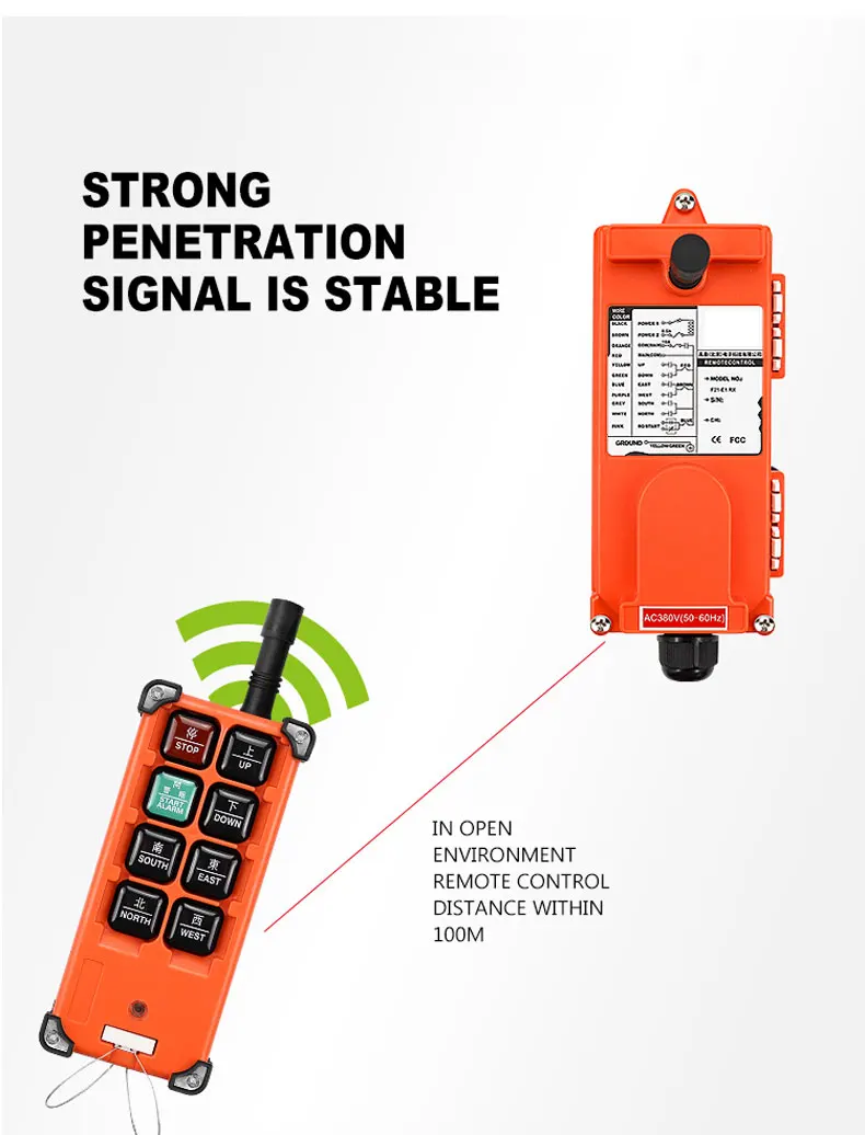 F21-E1B guindaste elétrico grua controle remoto industrial