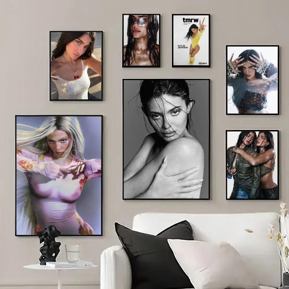 

model K-KYLIE J-JENNER Poster Prints Wall Pictures Living Room Home Decoration