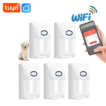 Tuya WiFi Infrared Detector Pet Immune Motion Sensor PIR Detection Home Security Alarm Smart Life APP Remote Control 1