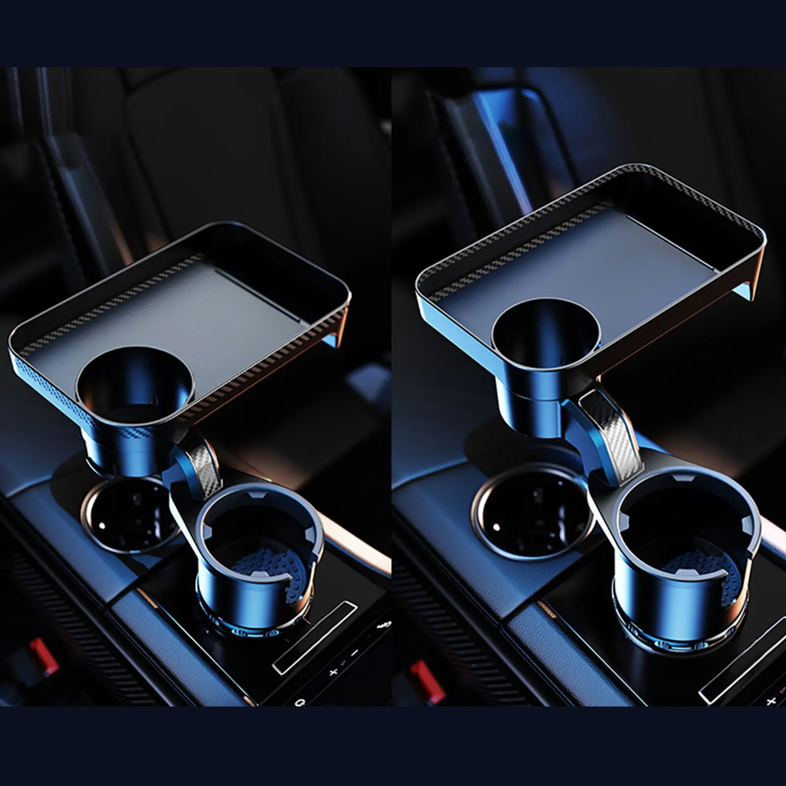 Drink Cup Holder Car Interior Accessories Car Tray Table Portable Car Cup Holder Attachable Meal Tray Expanded Table Desk 360 Rotatable Adjustable Car Food Tray Cup Holder