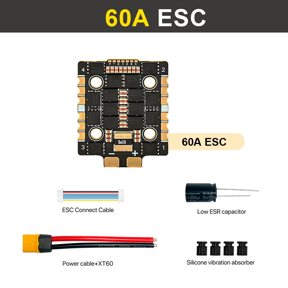 ตัวเลือกสินค้า ESC สำหรับโดรน 3-8S พร้อมเซ็นเซอร์