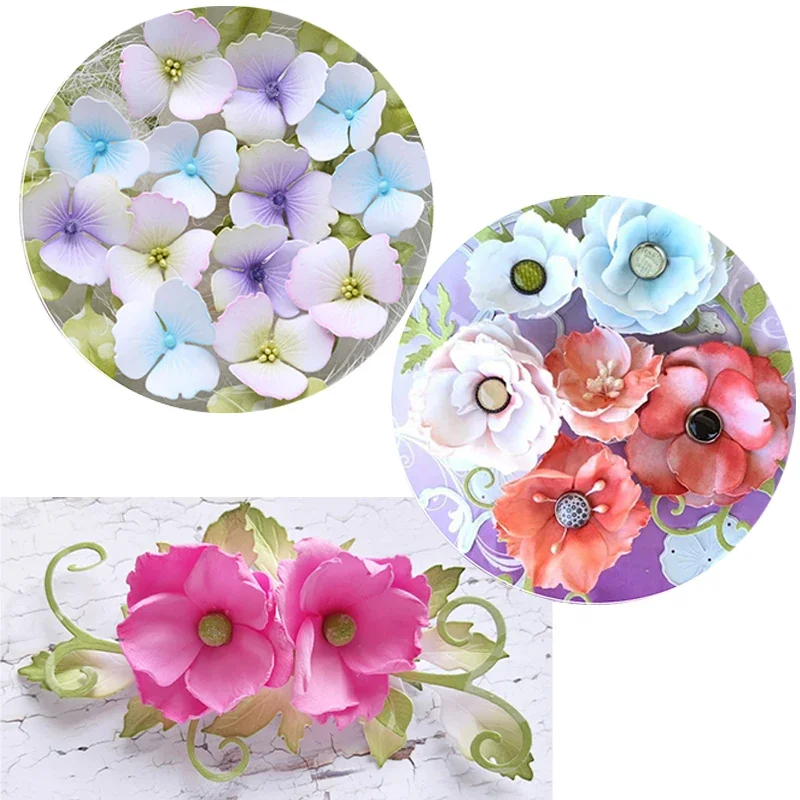 Flowers and Leaves Foliage Metal Cutting Dies for DIY Scrapbooking Album Decorative Crafts Embossing Paper Cards Making 2022 New