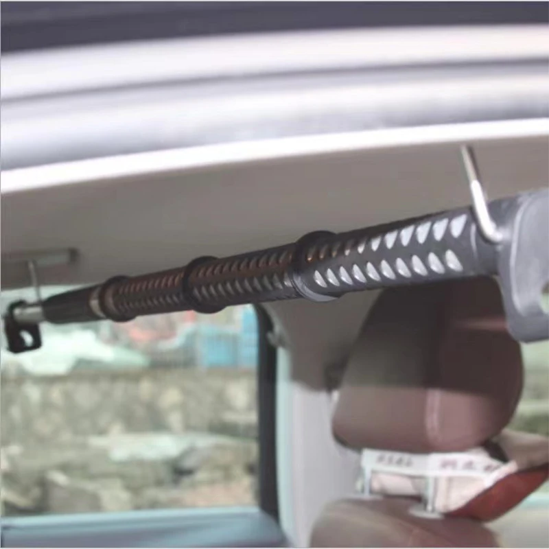 Car Coat Hanger Car Hook RV Car Hanger On-board Telescopic Clothes Drying Rod for Car Travel Luggage Self Driving Product Clothes Coats Bags Rack