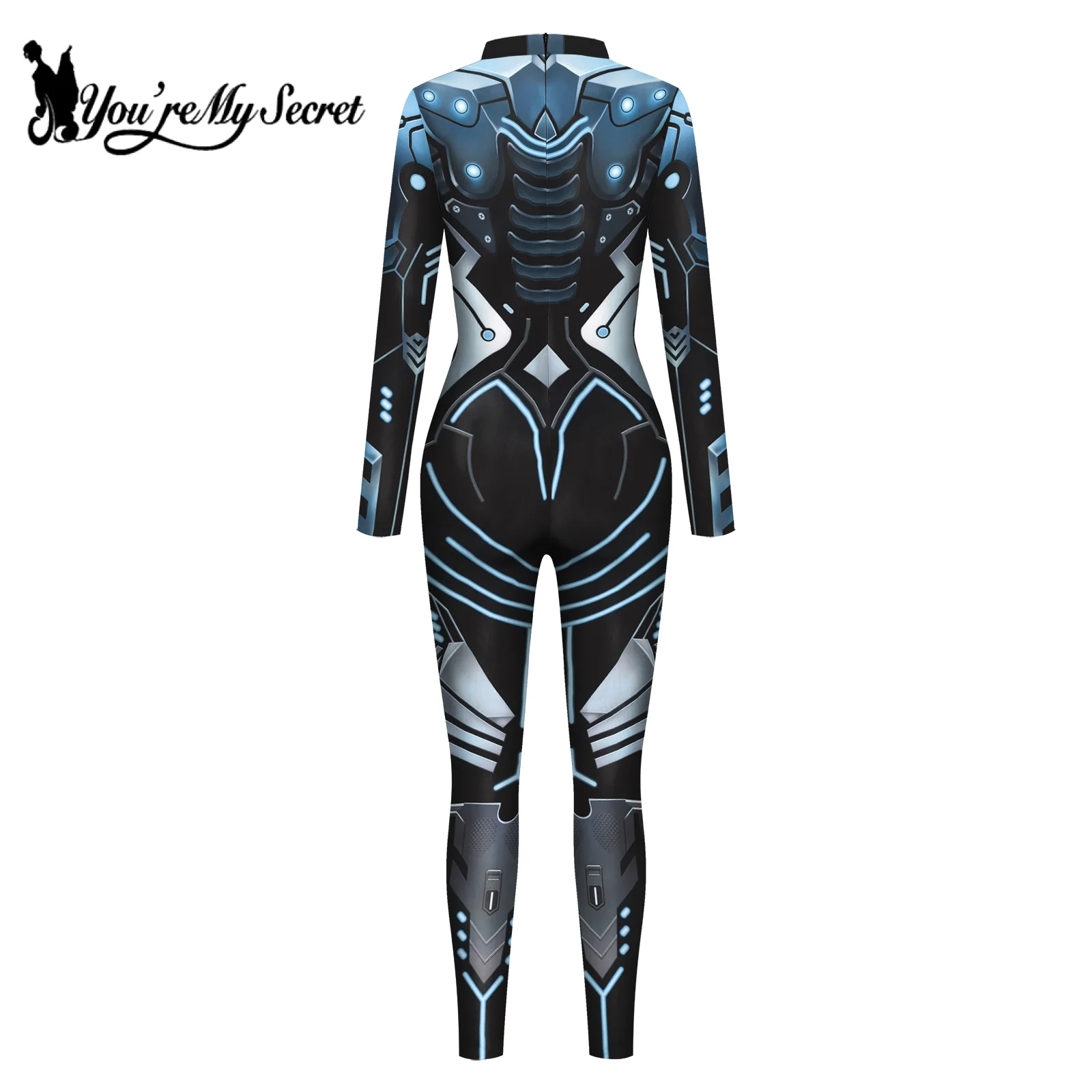 Cosplay Costume Adults Halloween Punk Armor Robot Jumpsuit