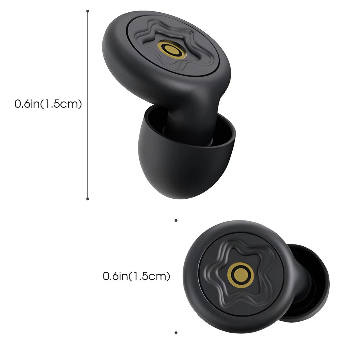 Bouchons d'oreilles en silicone réutilisables - Réduction de bruit 2 en 1, 3 couleurs