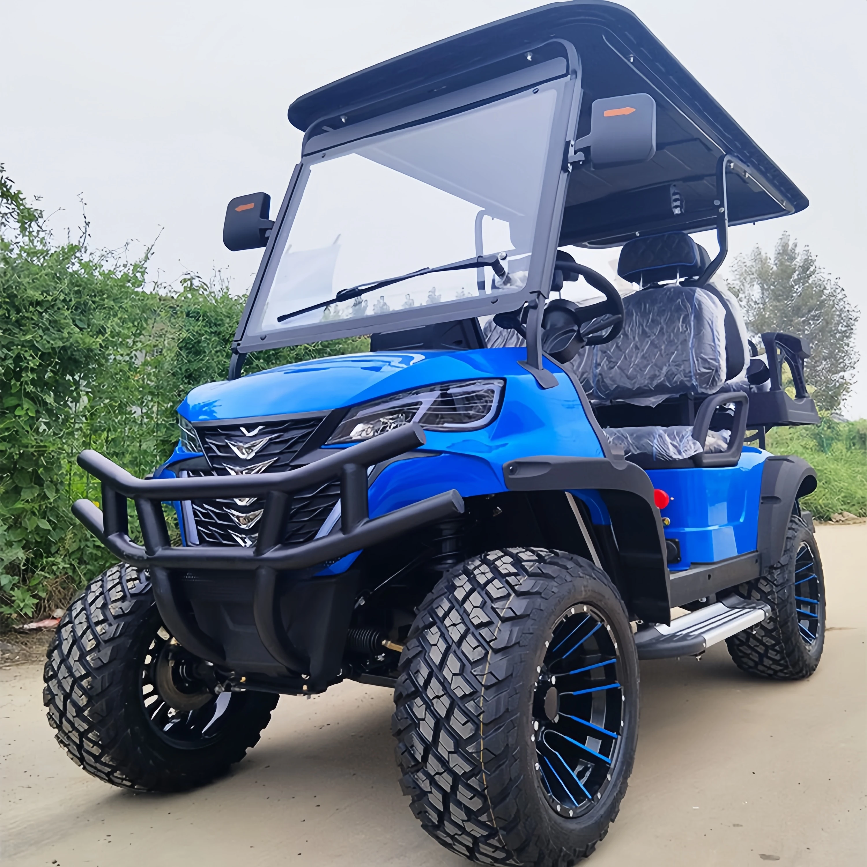 Factory Outlet 4 6 Person Seat Lithium Battery Folding Electric Golf Carts with CE Certificate Electric Golf Carts