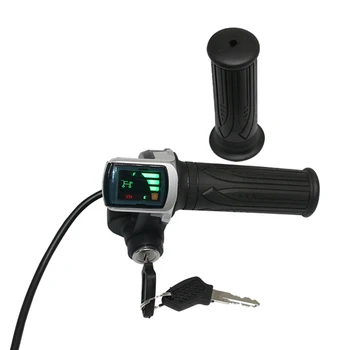 Acceleratore con impugnatura a torsione per bici elettrica 24V/36V/48V con Display a batteria LCD impugnatura a farfalla per bicicletta elettrica con indicatore di alimentazione