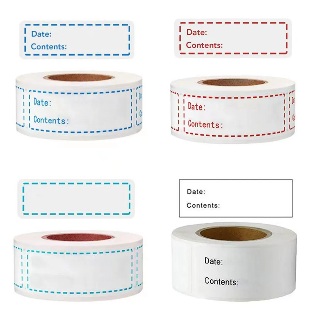 Blank Writable Date Stickers Handmade Baking Sealing Labels Gift Tag Kitchen Jar Savings Classification Cute Stationery Stickers 2pcs parent child apron kids adult apron cute elephant kitchen apron linen sleeveless aprons for men women home cleaning tools