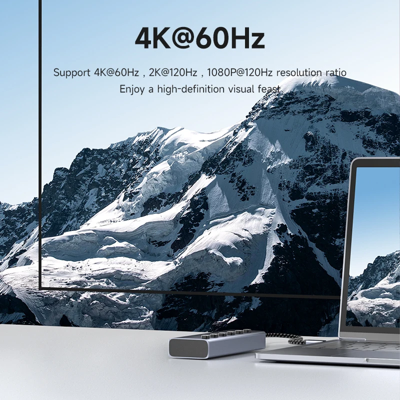 Hagibis-estação de Ancoragem Usb tipo c Interruptores Liga e Desliga Individuais 100w pd 4k Compatível com Hdmi Rj45 Portáteis Macbook Pro - Imagem 5