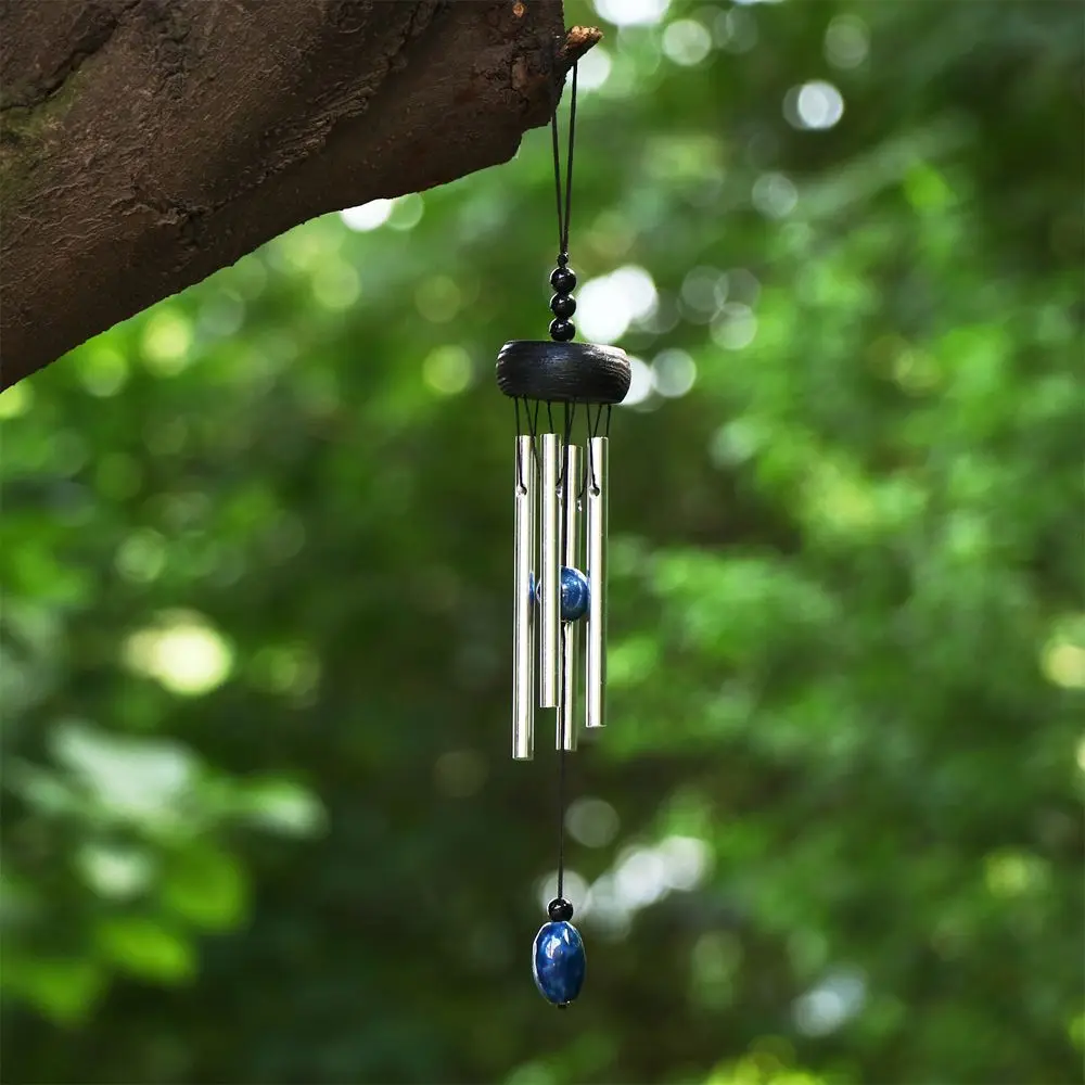 Description Picture 6 of itemHome Decor Garden Decoration Wood & Metal Aluminum Tube Pendant Wind Chimes Hanging Ornament Wind Spinner