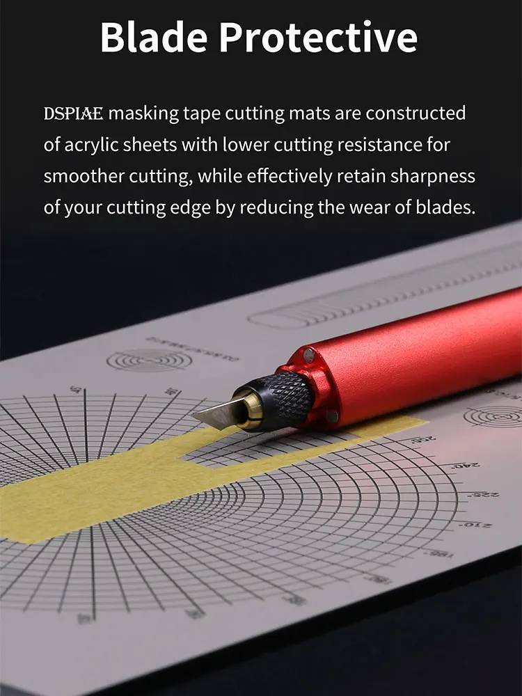 DSPIAE AT-ECABCD Model Assembling Tool Curved polygons concentric circles straight lines covered with cutting plates