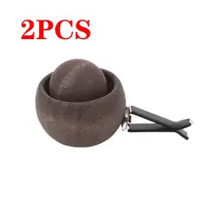 Spherical Wooden Essential Oil Diffuser for Home and Car - Natural Fragrance Decor Piece (Walnut - 2PCS)
