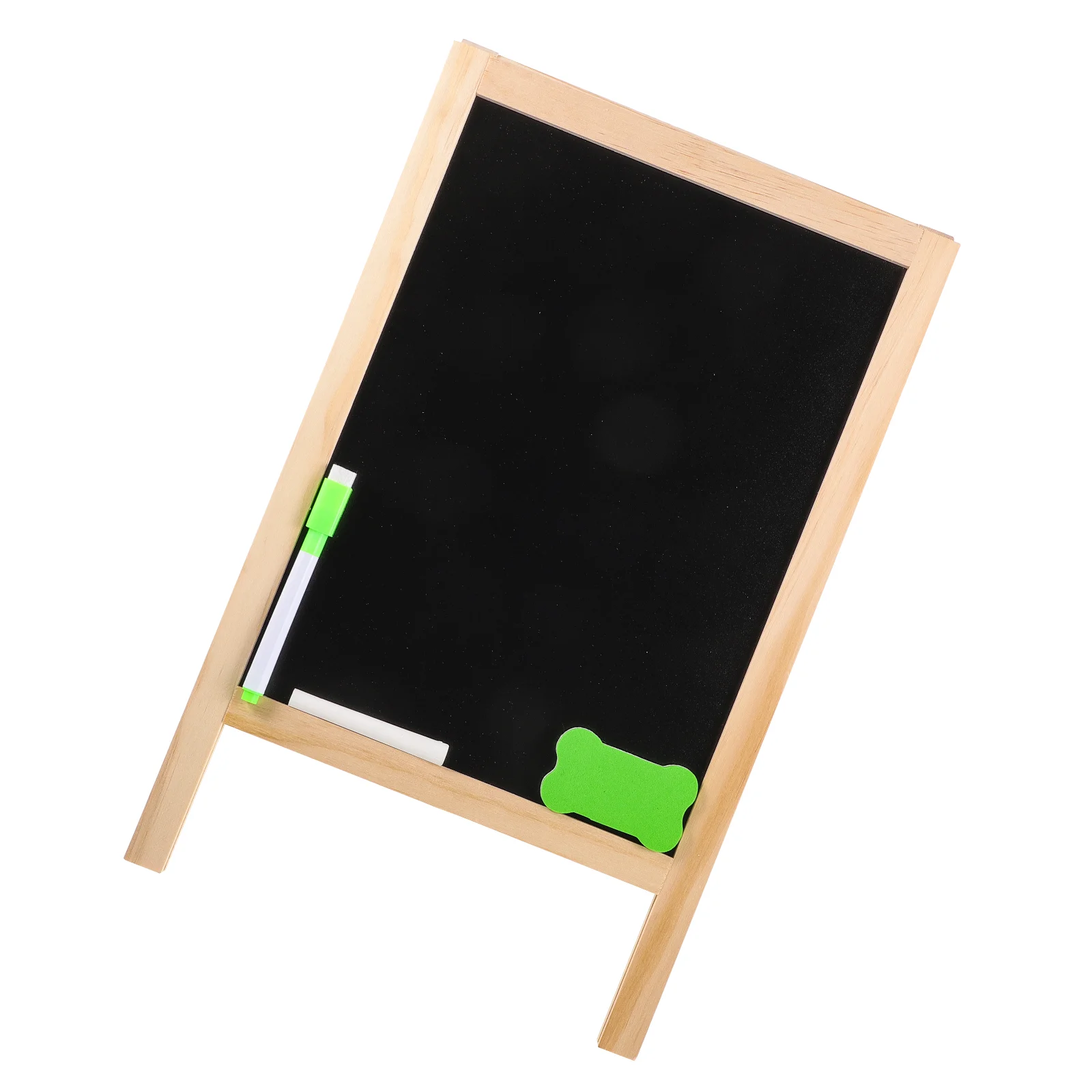 

Magnetic Double-Sided Blackboard Chalkboard Rectangular Blackboard Party Table Number Place Tag Message Board Signs Memo Board
