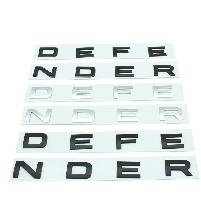 Premium DEFENDER Car Emblem Sticker - Sleek Decal for Trunk, Hood, or Bonnet