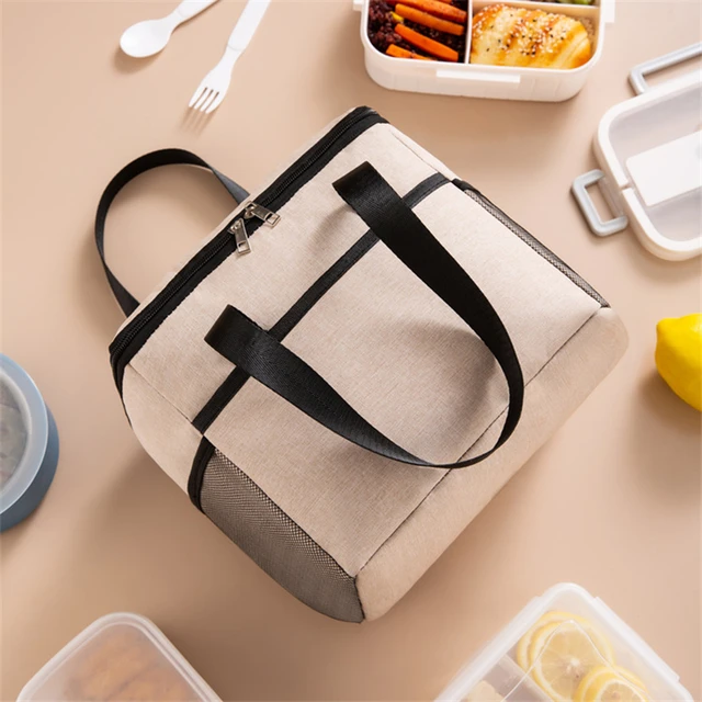 Dtydtpe Lunch Bag Insulated Thermal Food Storage Bag Portable