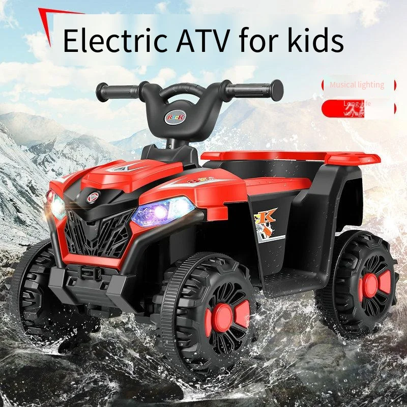 

Children's electric four-wheeled children's self-driving electric ATV can sit on the baby toy car charging stroller