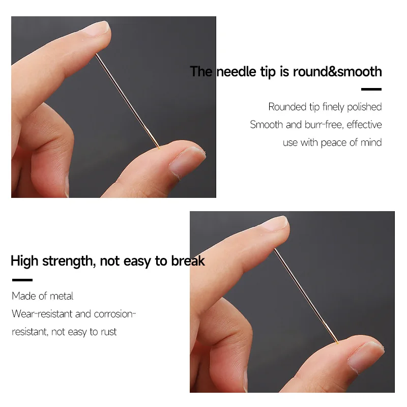 Sewing Needles Leather Sewing Needles Blind Needle Elderly Needle Side Hole Needles Tail Side Opening Stainless Steel Hand Sewing Needles 12/36PCS Threading