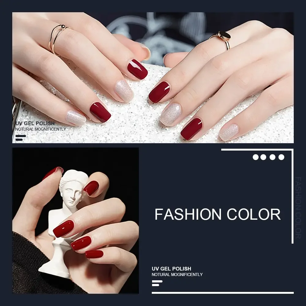 Manicure Set With Nail Drying Lamp UV Nail Gel Polish Kit 6 Colors Gel Polish Set Semi Permanent Varnish Nail Tools Kit 3
