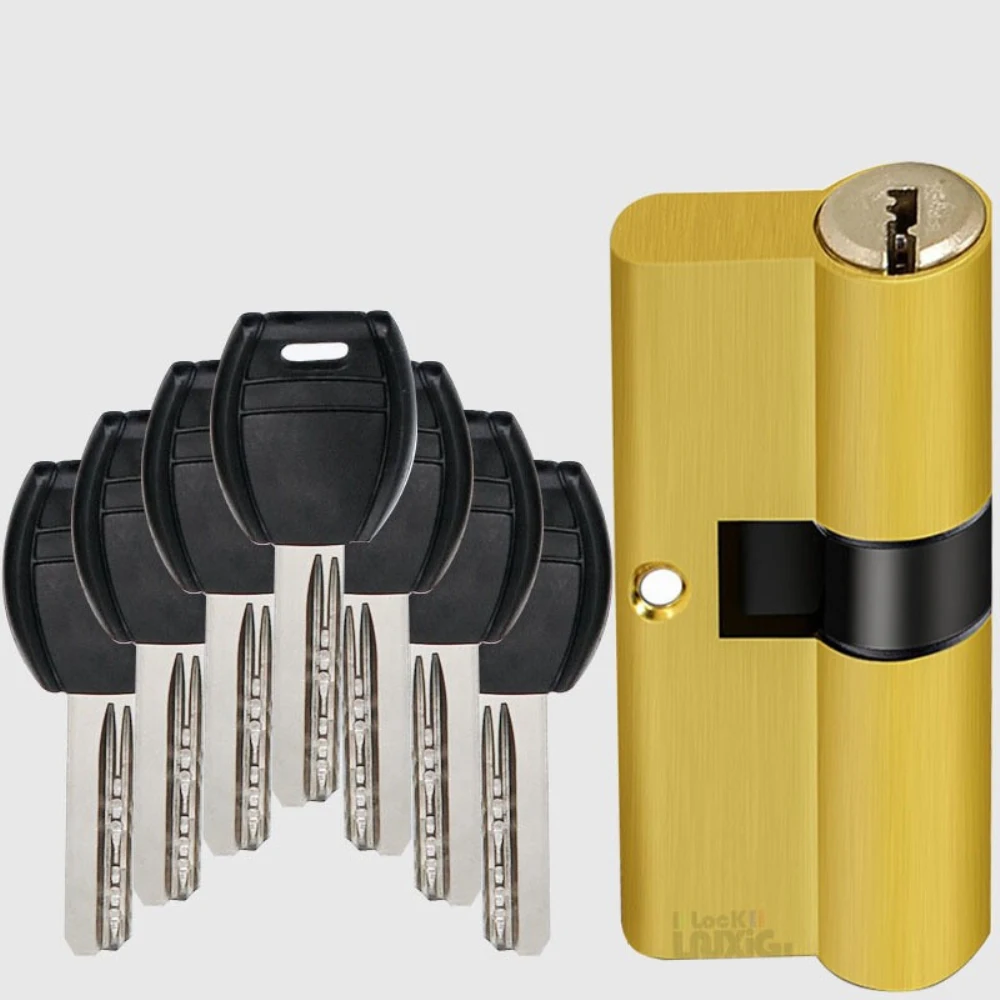 

1set 65-90mm Anti Theft Door Lock Cylinder Safety Household Door Lock Core With 7 Keys Smooth Rotation Lock Hardware Accessories