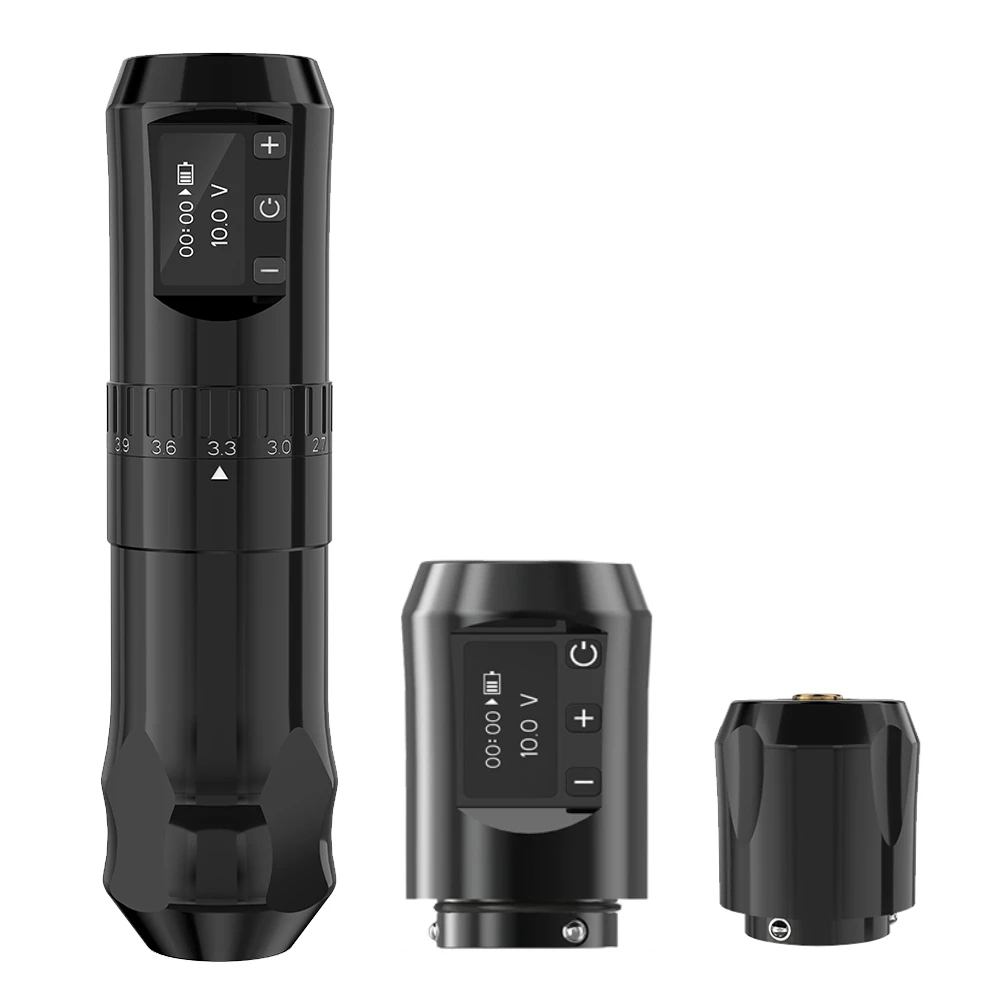Ambition Mars-U Professional Wireless Tattoo Machine Pen Adjustable Stroke 2 4mm Cartridge 1800mah Coreless Motor Tattoo Artists I3589158773