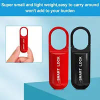 Mini Smart Fingerprint Lock Biometric Keyless Thumbprint Padlock School Gym Locker Small Rechargeable Electronic Locks - Image 3