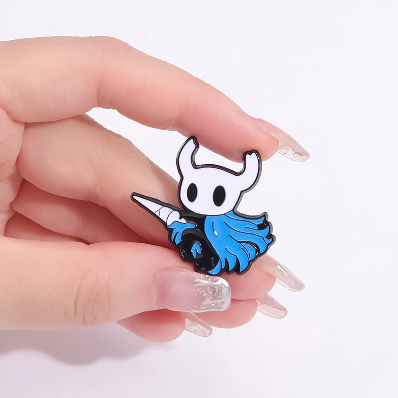 Broches émaillées Hollow Knight - Lot De 2 Badges Métal Pour Cosplay, Sac Ou Veste - The Knight