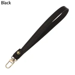 Waterproof PU Leather Convertible Handbag Strap with Key Holder (Black)