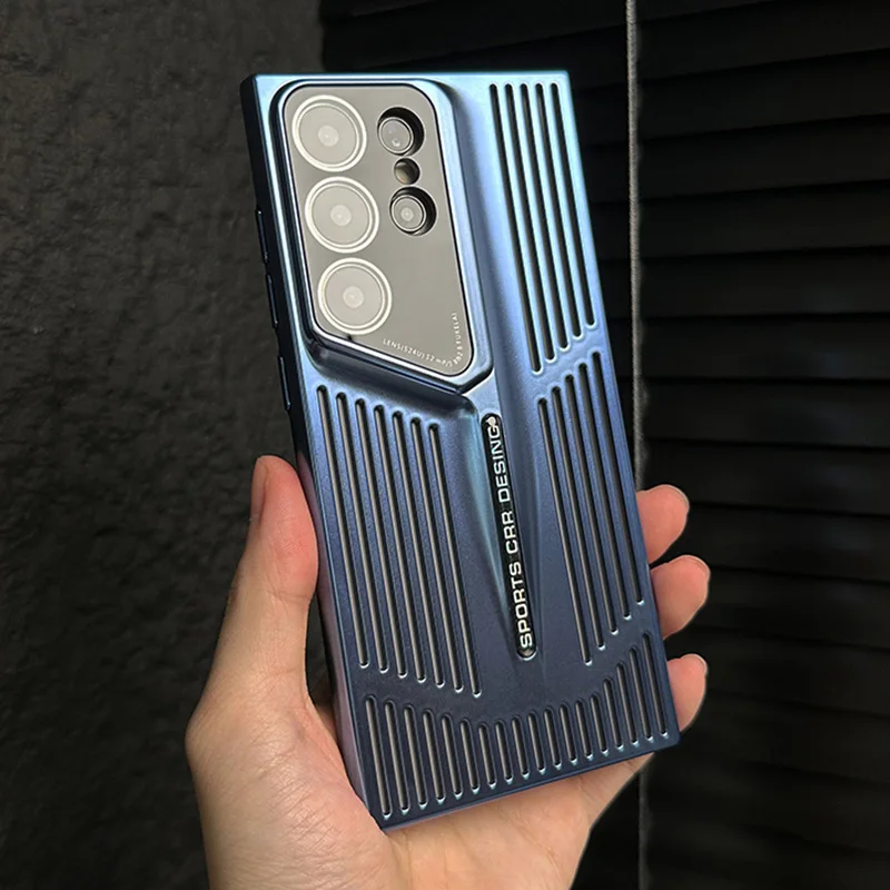 Luxury Breathable Cooling Titanium Shockproof Bumper Case