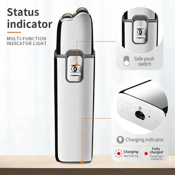 Kemei Tx5 Pro Metal Housing Barber Shop Hair Electric Shaver For Men Beard Bald Head Shaving Machine Rechargeable Electric Razor 2