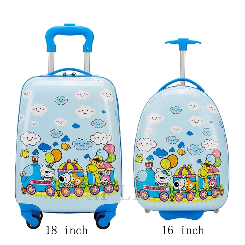 Spinner Luggage 16''18 inch Carry On Suitcase Kids Rolling Luggage Cabin Travel Trolley