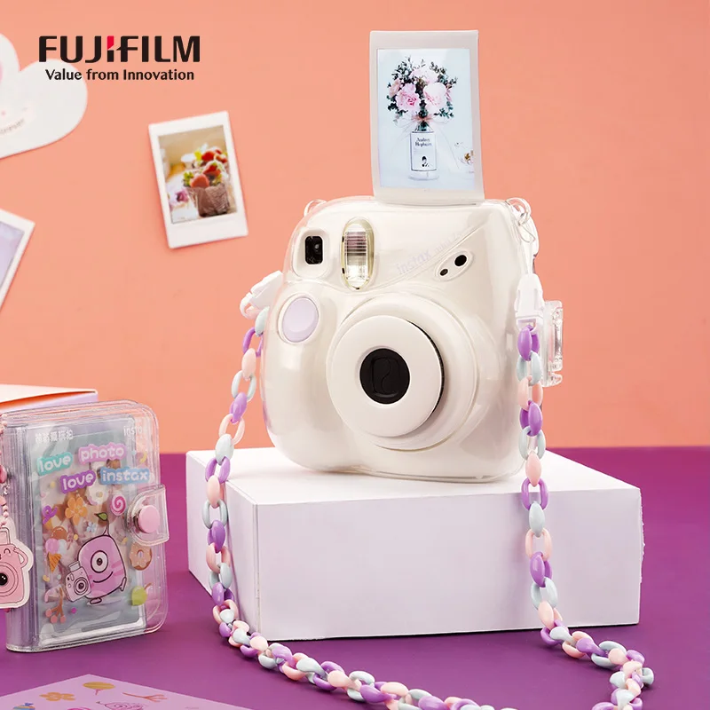 Originale Fujifilm Instax Mini7 + Fotocamera Fuji Instant Camera Film Camera Film Cinturino Da Polso Compleanno Natale Per Ragazza Regalo